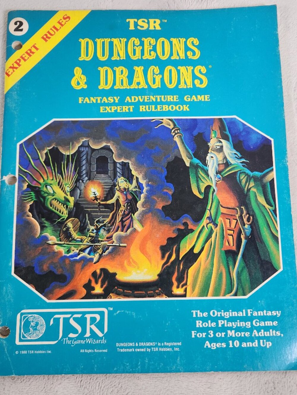 TSR Dungeons & Dragons #2 Expert Rulebook Expert Rules 1981 1st Printing